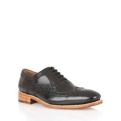 Black leather 'Harry' mens shoes